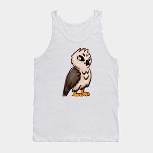 Cute Hawk Drawing Tank Top